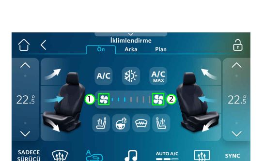 Sıcaklık ve hava dağıtımı